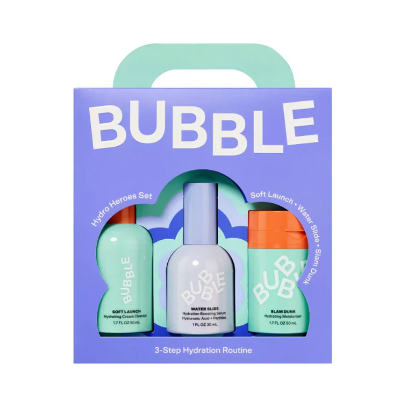 Bubble Hydro Heroes 3-Step Hydration Routine Kit