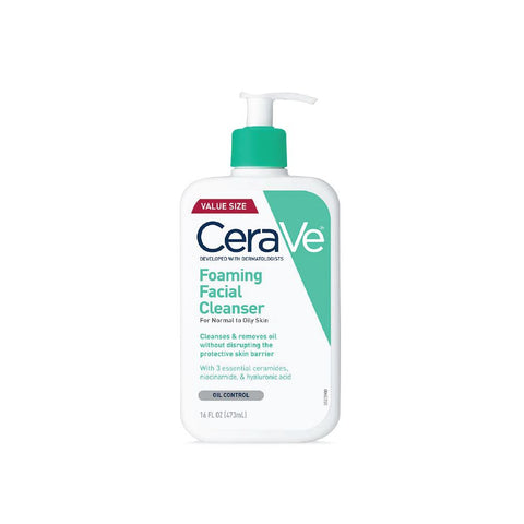CeraVe Foaming Facial Cleanser Oily SKin - Homebird Skin Care en Mexico