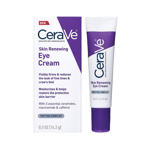 CeraVe Skin Renewing Peptide Eye Cream for Wrinkles and Dark Circles